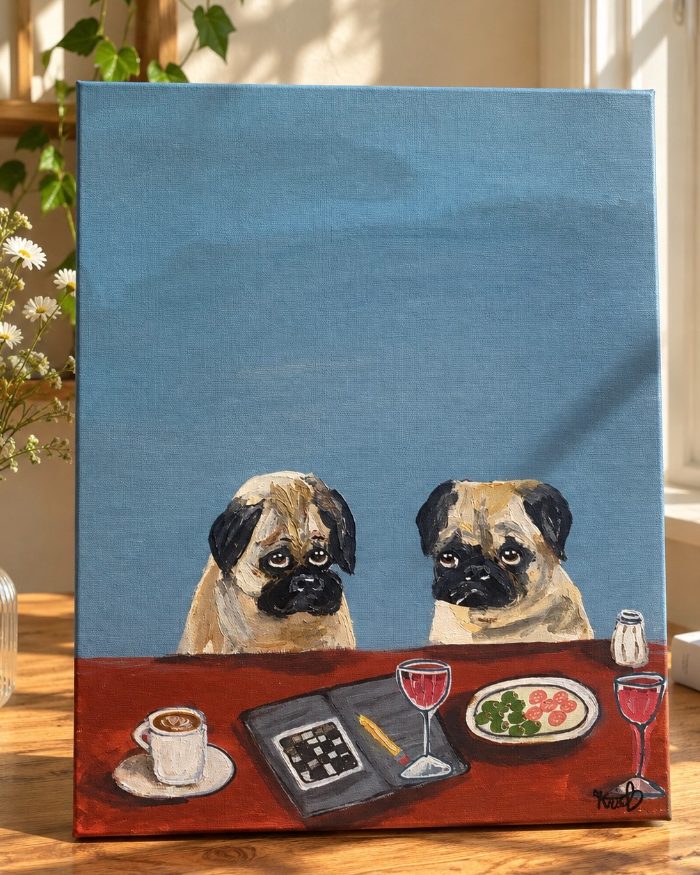 Morning Conundrum - Original Artwork on Flat Canvas — by Kristina — Painting