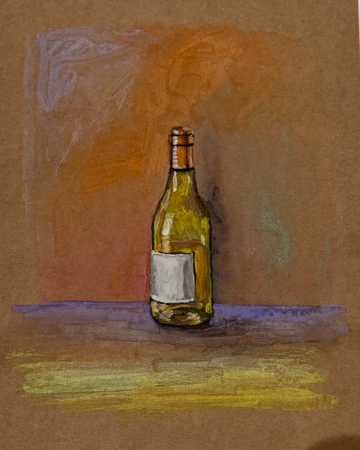Wine Bottle Study — by Emily Johnson — Painting