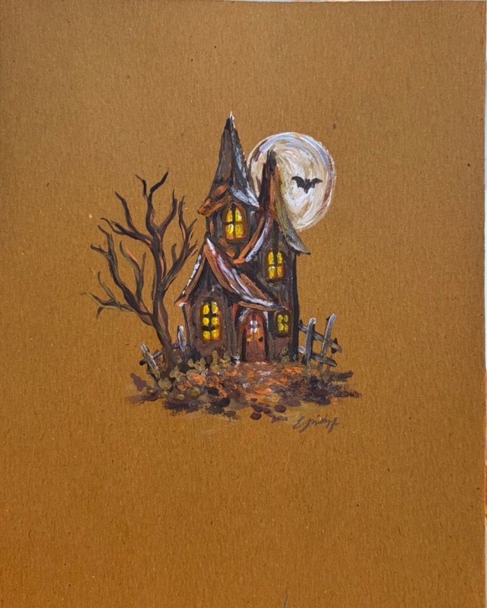 Haunted House - Spooky Collection II — by Emily Johnson — Painting