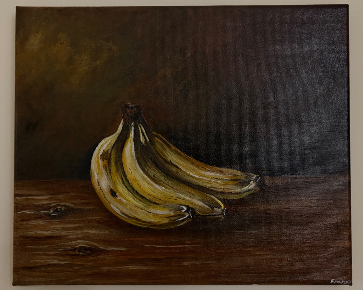 Rustic Bananas — by Emily Johnson — Painting
