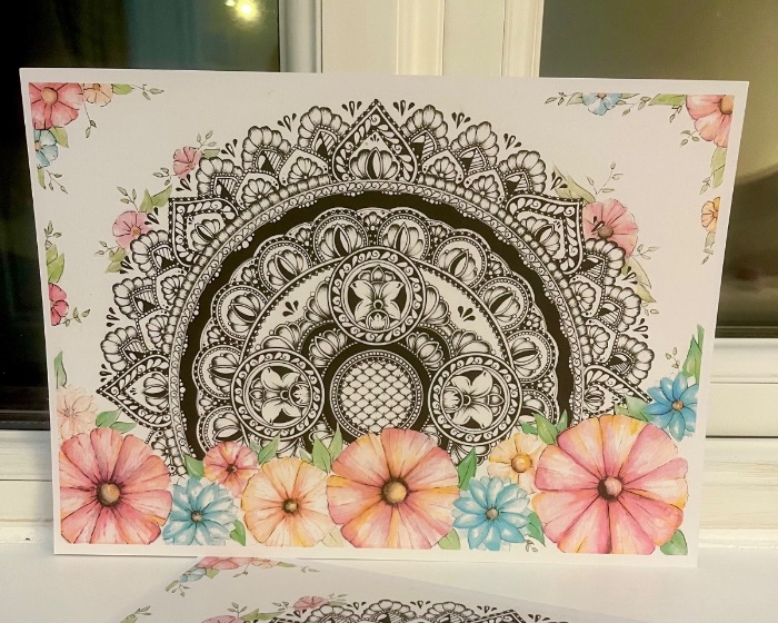 Flower x Mandala — by Aafke Sluiter — Print