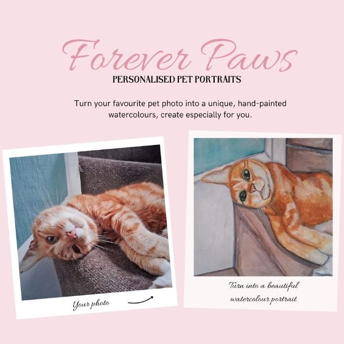 Pet Watercolour Portrait – Hand‑Painted Commission — by Made to Last Illustrations — Painting