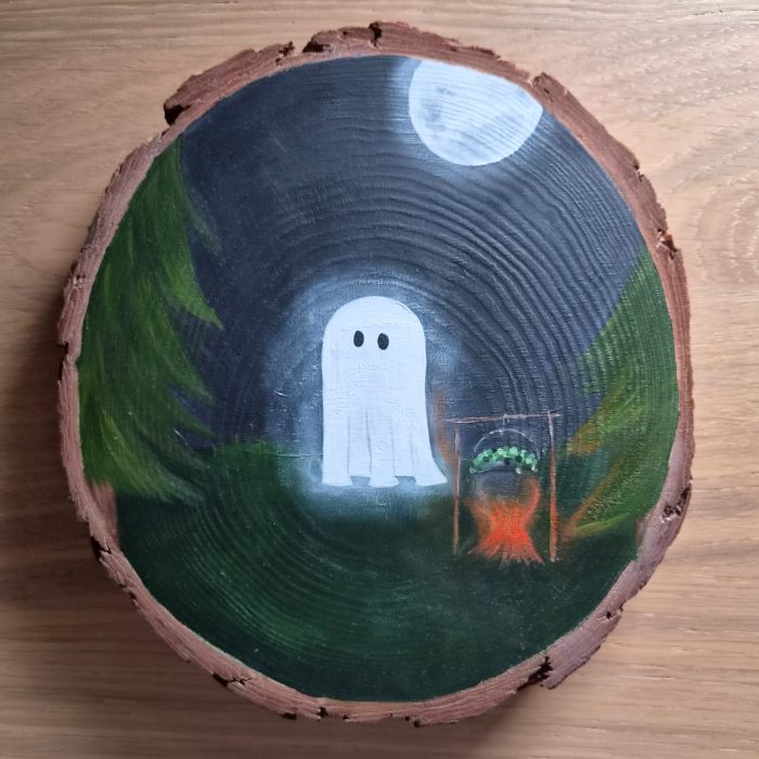 Spooky ghost — by Shannon — Painting