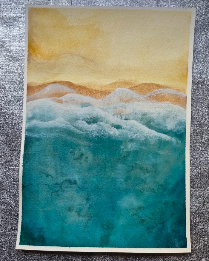 Glistening waves — by Shannon — Painting