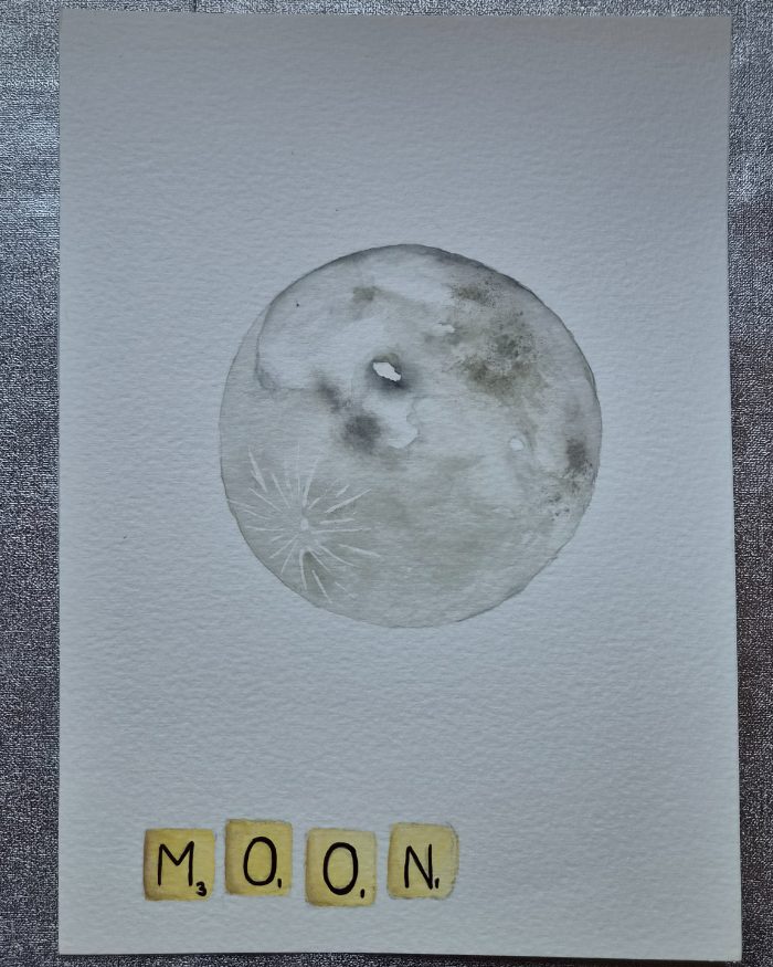 The big moon — by Shannon — Painting