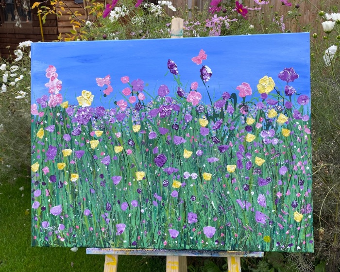 Summer meadow — by kerry chugg — Painting