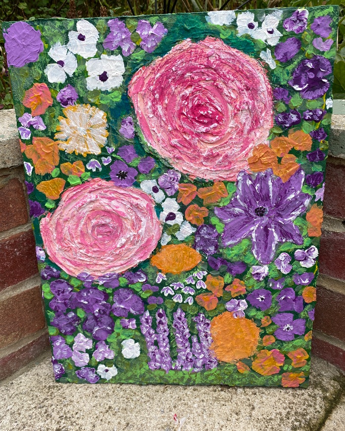 Summer garden — by kerry chugg — Painting