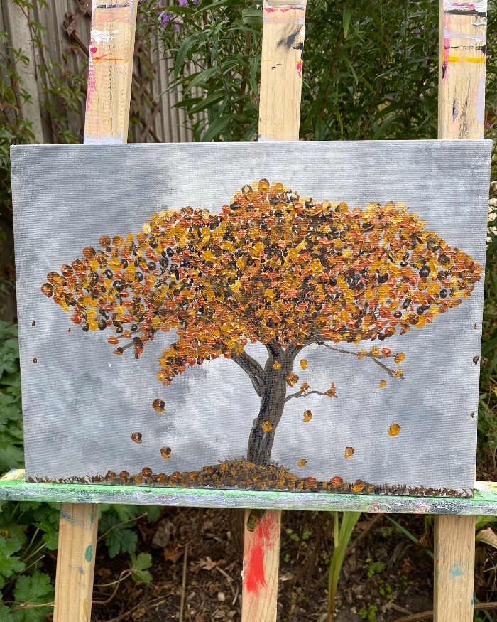 Autumn tree — by kerry chugg — Painting