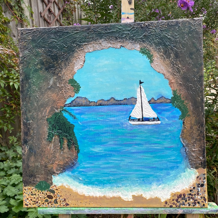 Caribbean cove — by kerry chugg — Painting