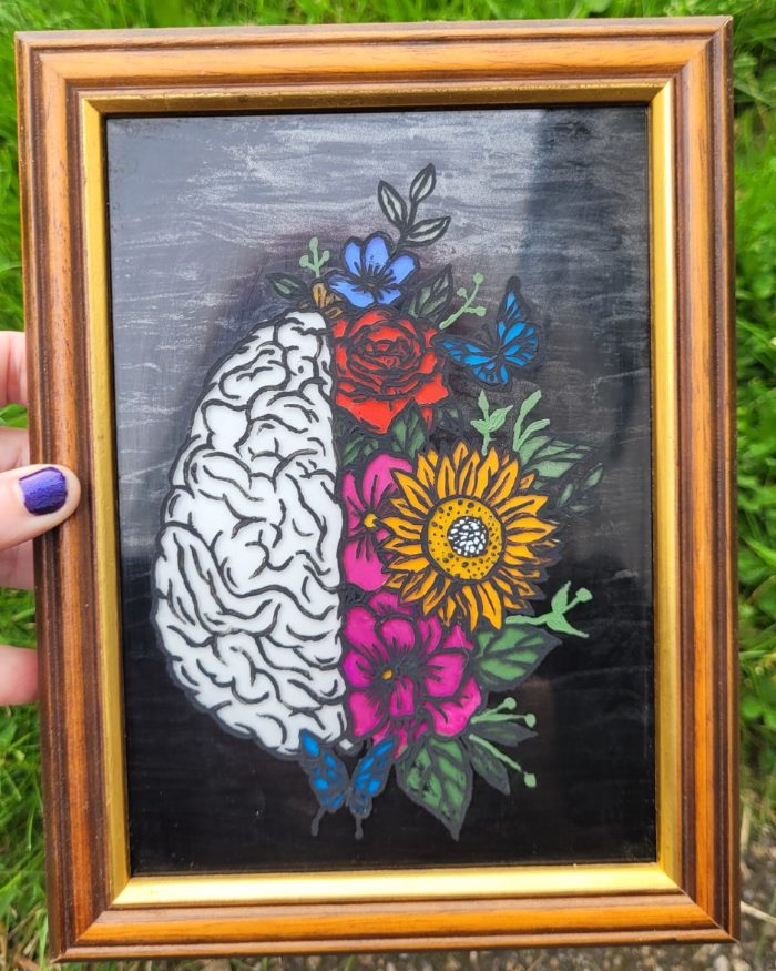 Left vs right brain — by Indie — Painting