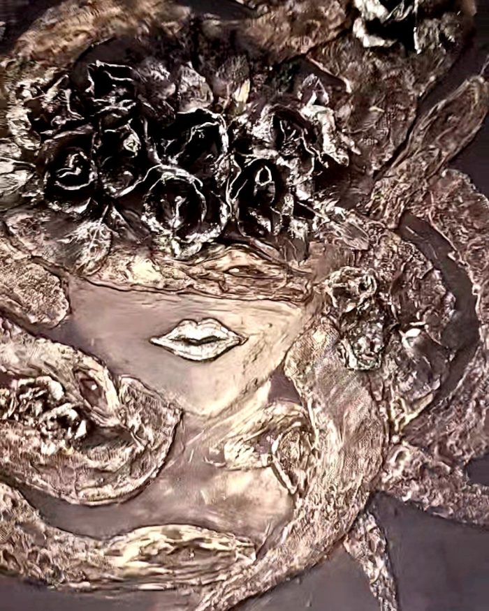 Medusa the moment she chose Silence — by Angela Izabela Constantinoiu — Painting