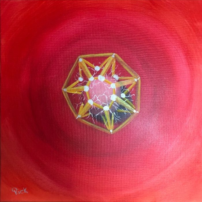 Caged rage — by Rick Vantaurean — Painting
