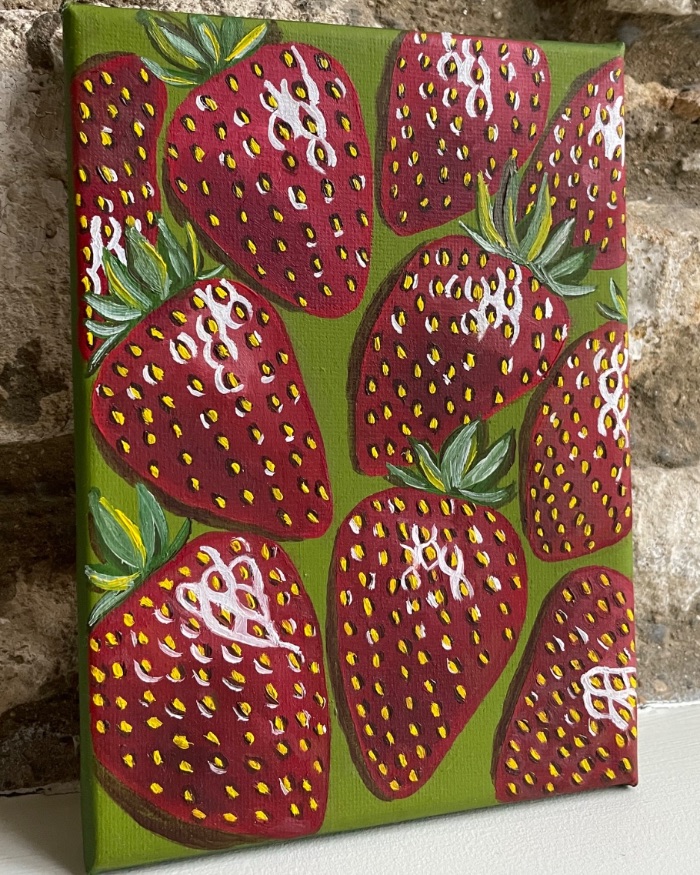 Red Strawberries — by Madara — Painting