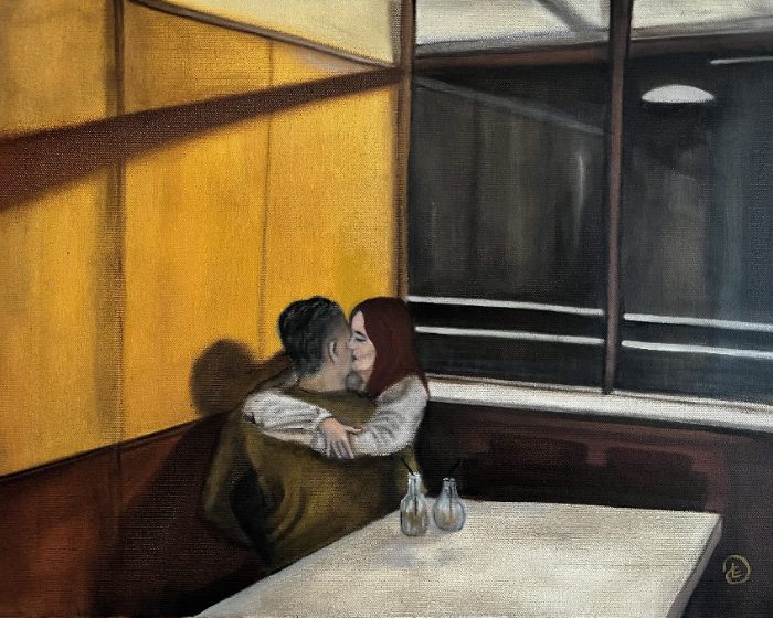 Late Night Rendezvous — by Dawn Elliott — Painting
