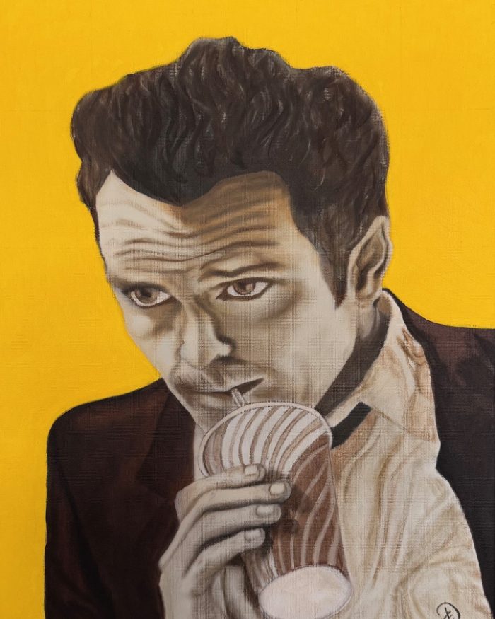Are you gonna bark all day little doggy? — by Dawn Elliott — Painting