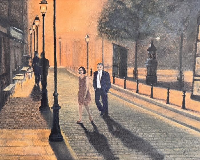 Midnight in Paris — by Dawn Elliott — Painting