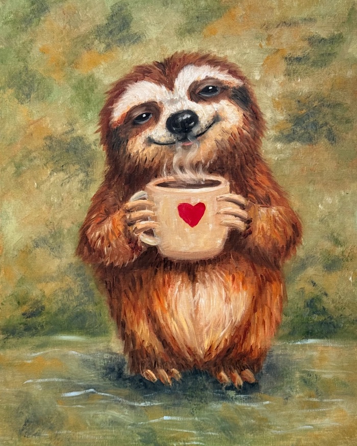 Anyone for coffee? — by Shelley Stevens — Painting