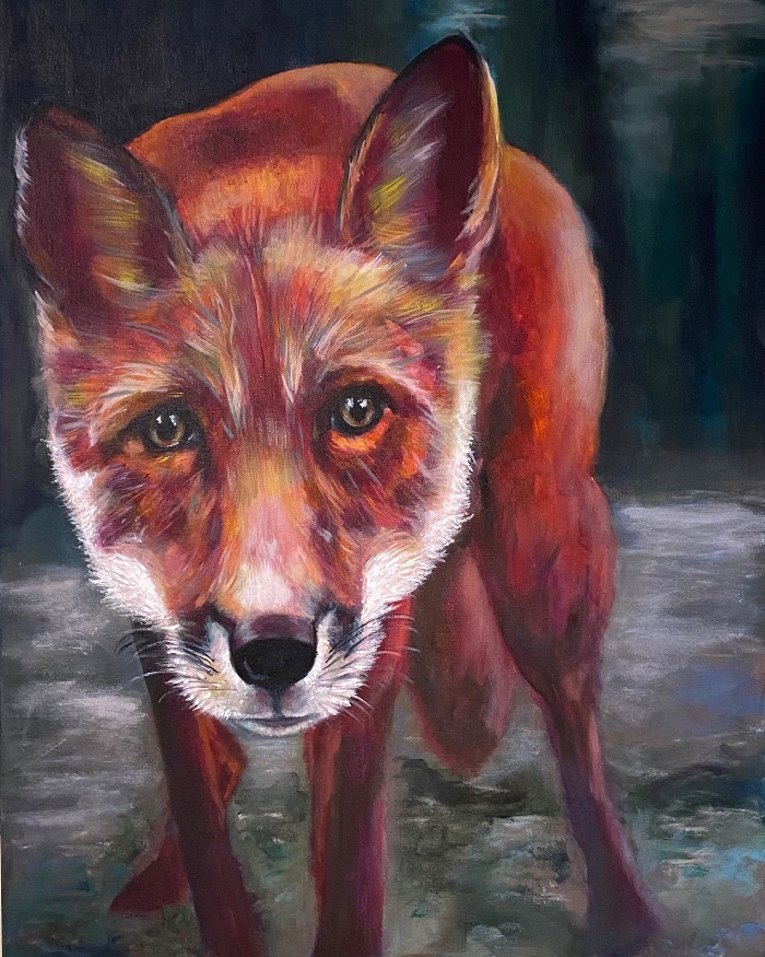 Hey you.. foxy — by Shelley Stevens — Painting